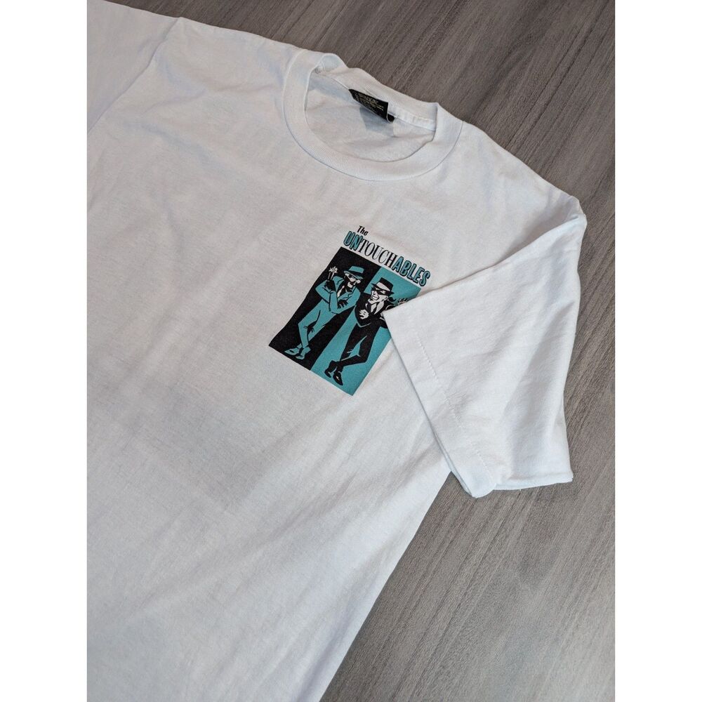 Vintage 1988 The Untouchables Ska Band Graphic T-Shirt Men's White Size XL